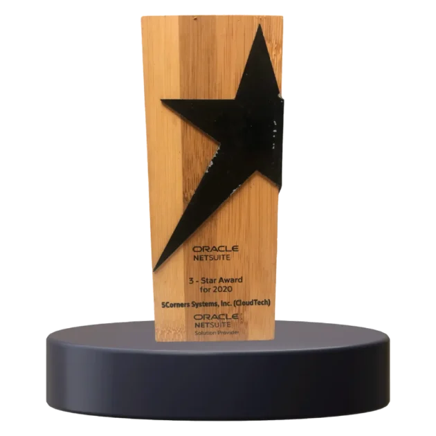 Oracle NetSuite 3-Star Award for 2020 presented to CloudTech
