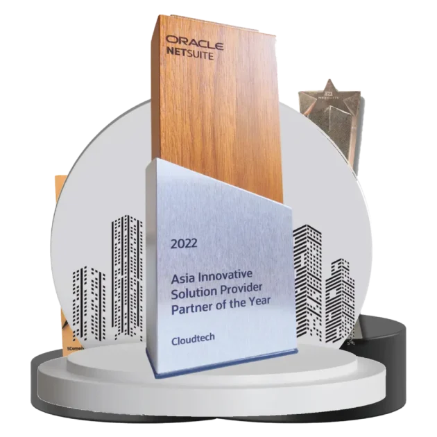 CloudTech Oracle NetSuite 2022 Asia Innovative Solution Provider Partner of the Year award